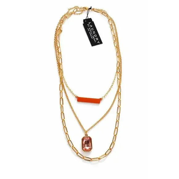 NWT Laundry by Shelli Segal Gold-Tone Multi-Layer Necklace - Picture 1 of 5